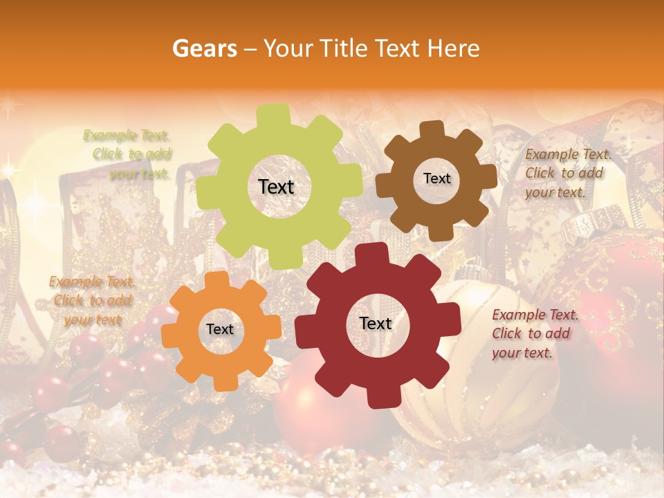 Gift New Gold PowerPoint Template