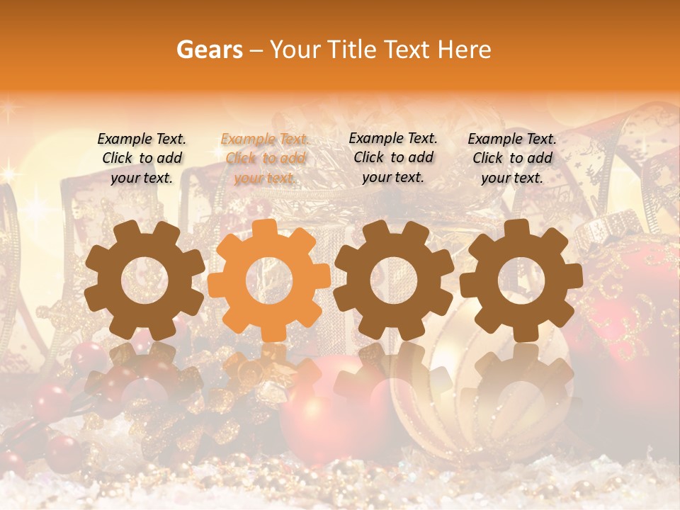 Gift New Gold PowerPoint Template