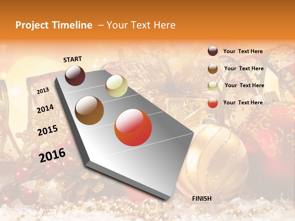 Gift New Gold PowerPoint Template