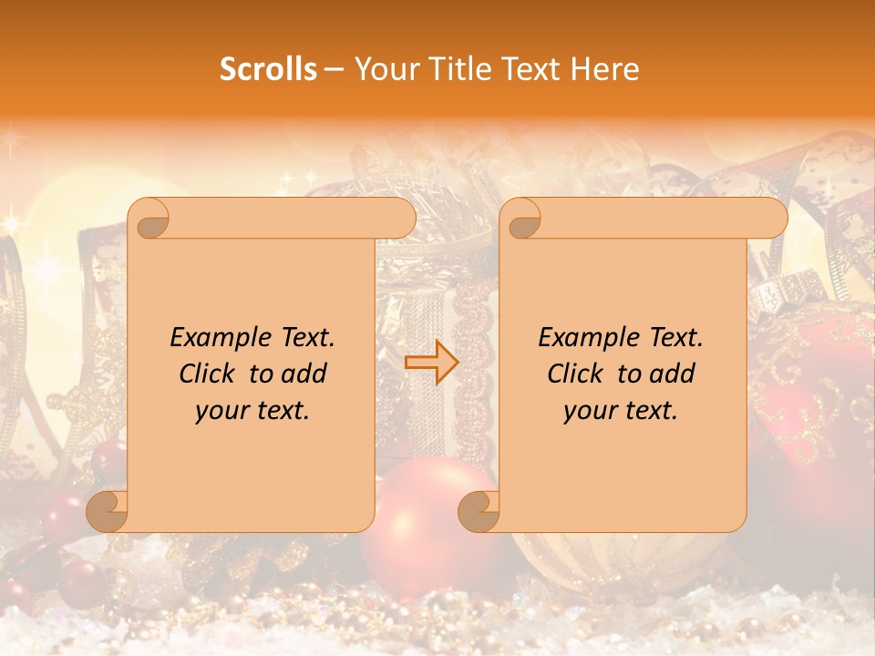 Gift New Gold PowerPoint Template