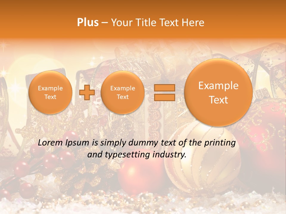 Gift New Gold PowerPoint Template