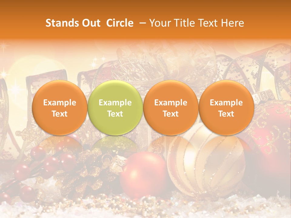 Gift New Gold PowerPoint Template