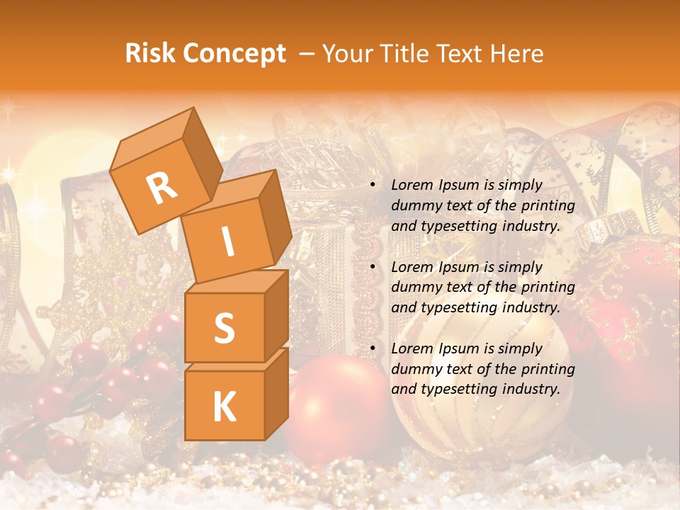 Gift New Gold PowerPoint Template