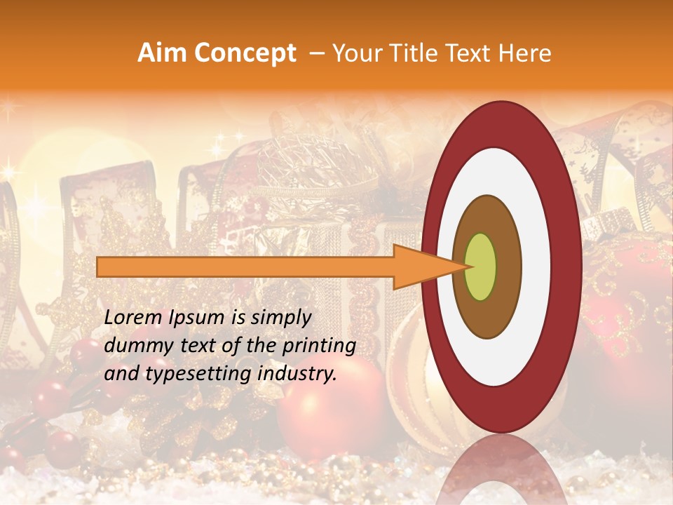 Gift New Gold PowerPoint Template