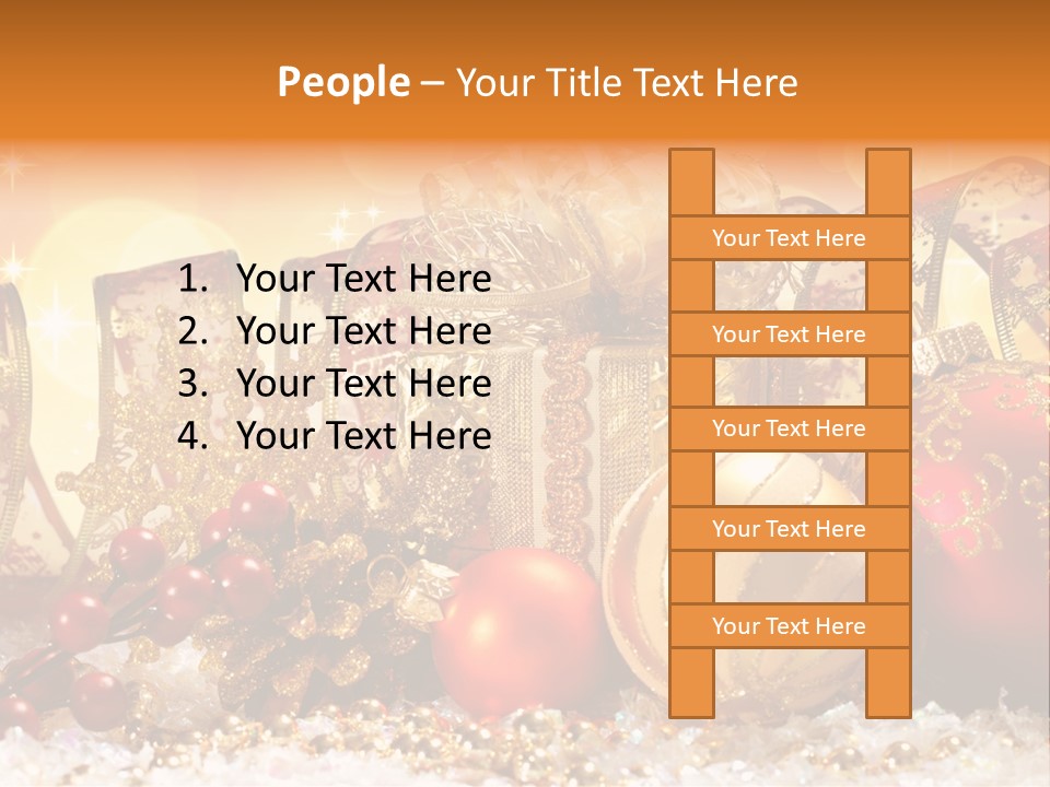 Gift New Gold PowerPoint Template