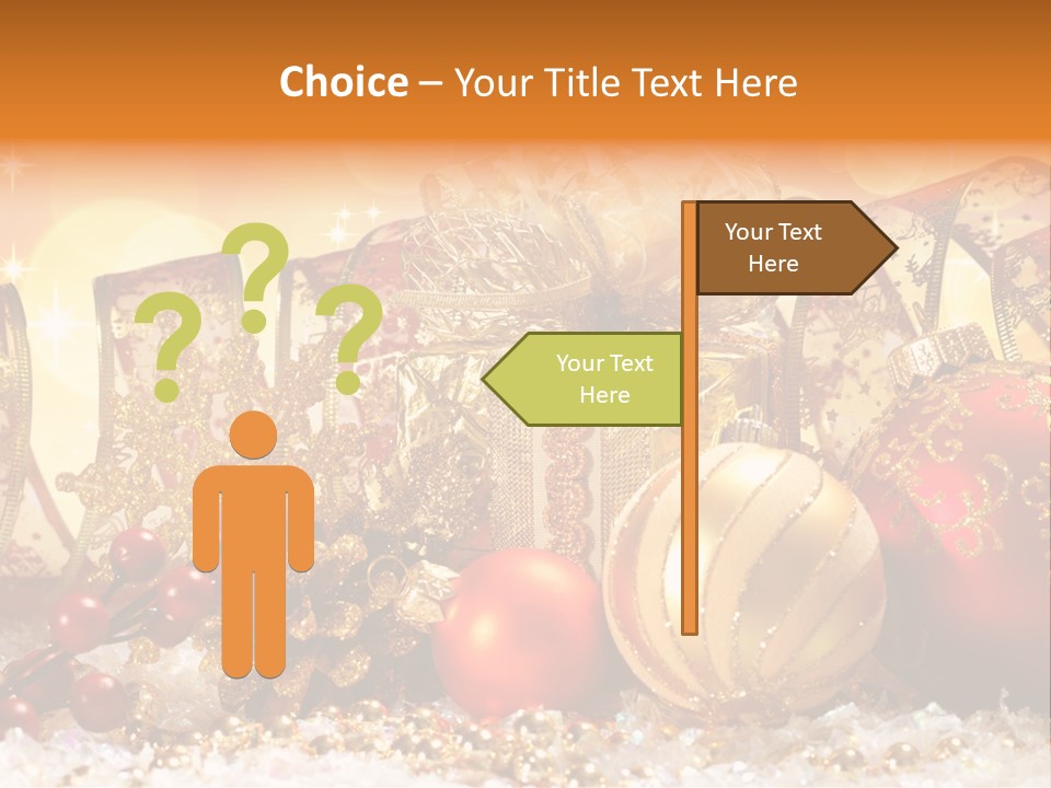 Gift New Gold PowerPoint Template