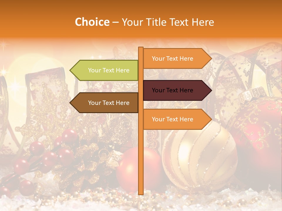 Gift New Gold PowerPoint Template