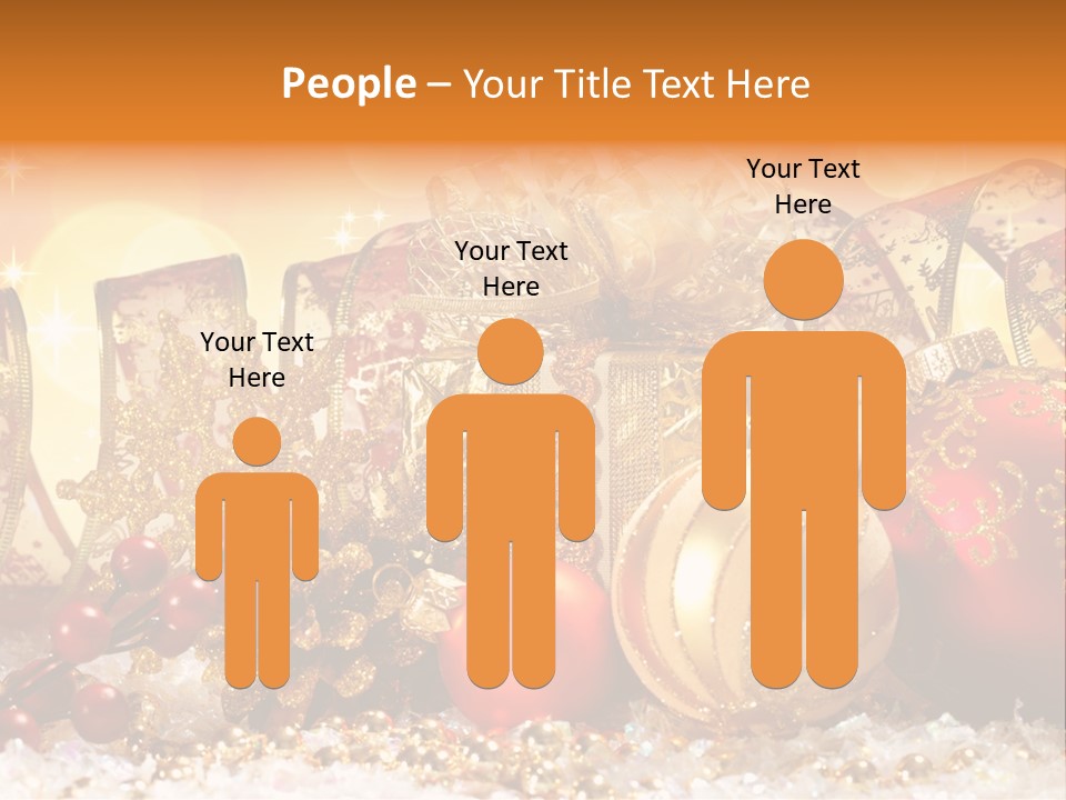 Gift New Gold PowerPoint Template