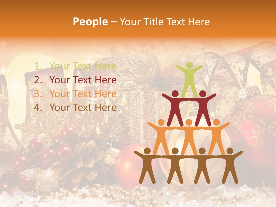 Gift New Gold PowerPoint Template