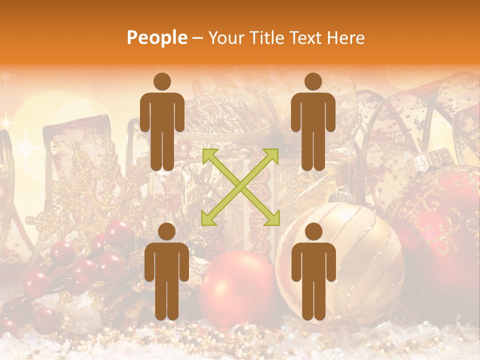 Gift New Gold PowerPoint Template