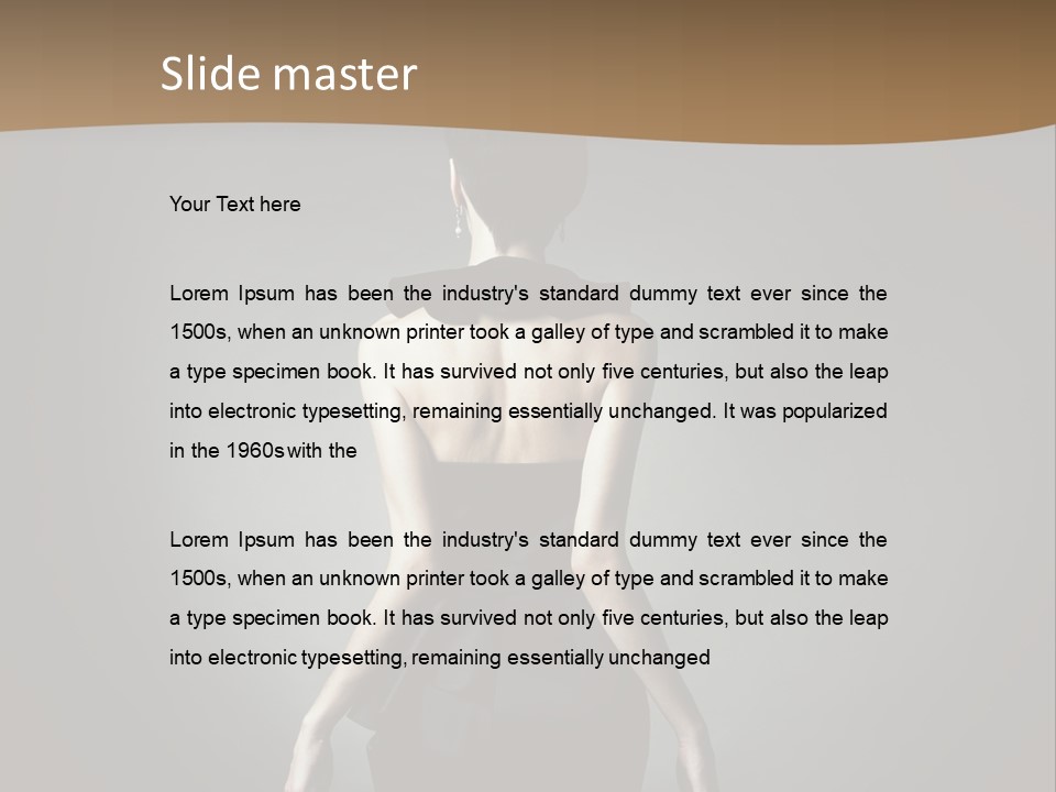 Dark People Nude PowerPoint Template