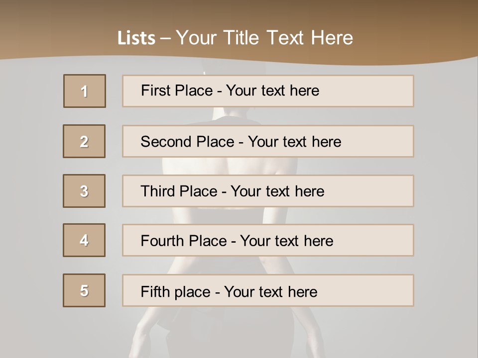 Dark People Nude PowerPoint Template