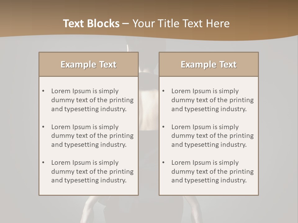 Dark People Nude PowerPoint Template