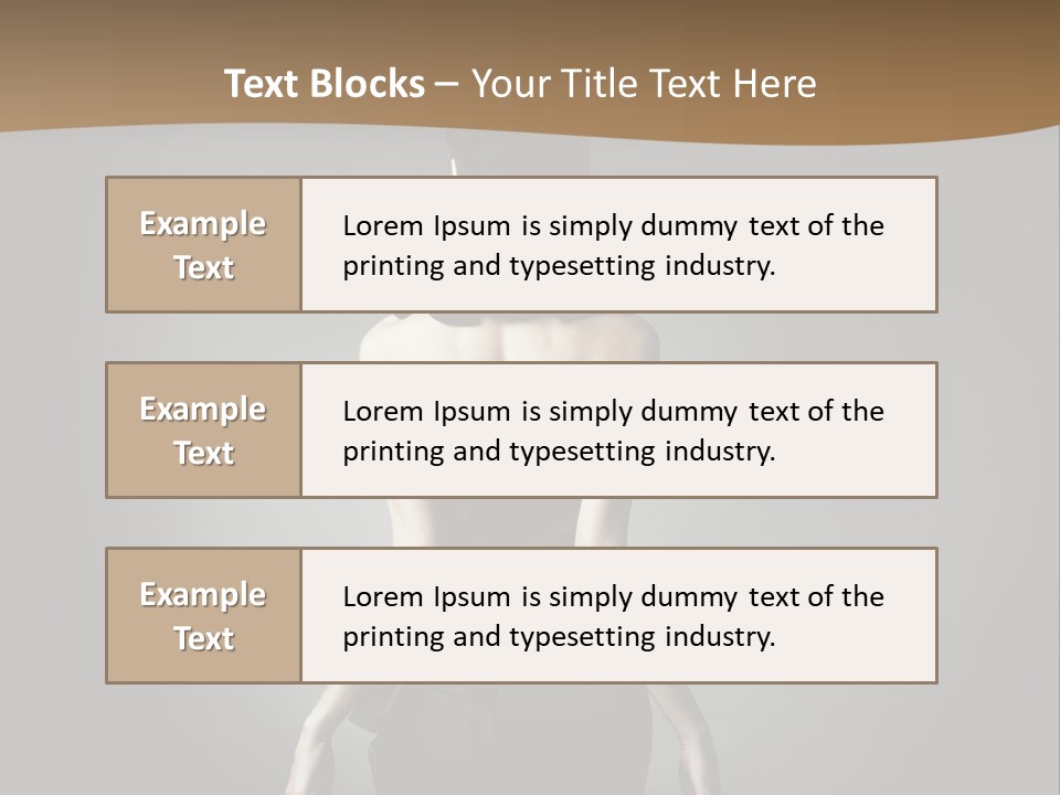 Dark People Nude PowerPoint Template