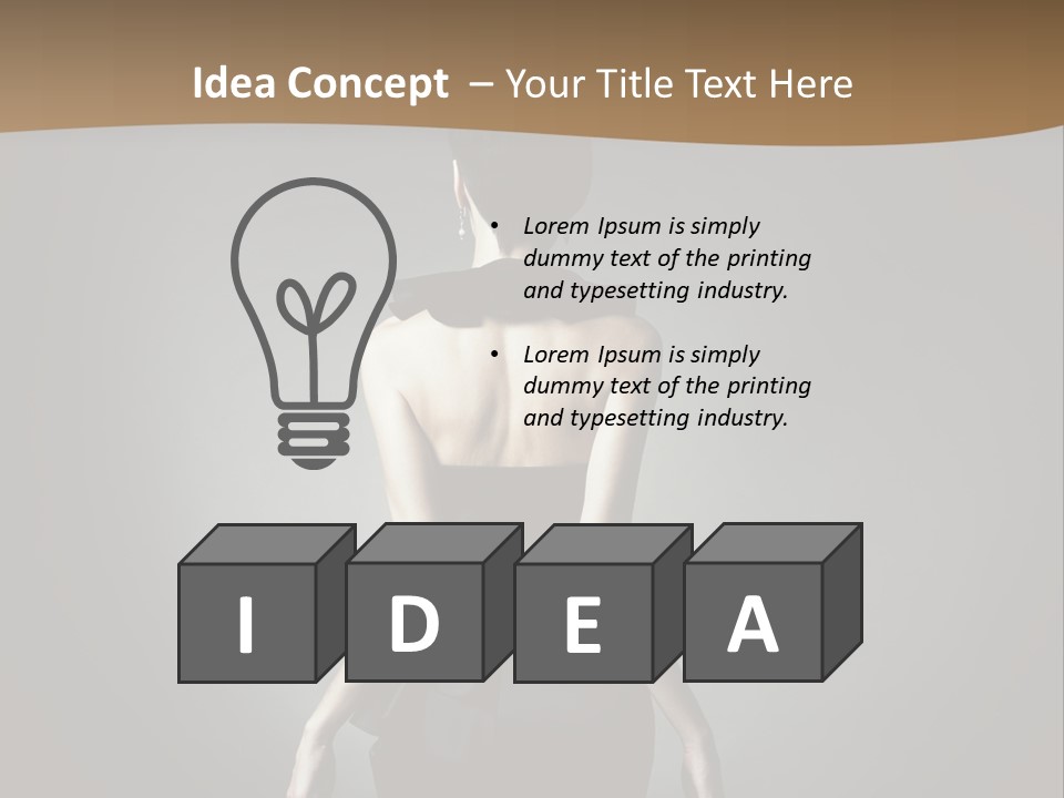 Dark People Nude PowerPoint Template