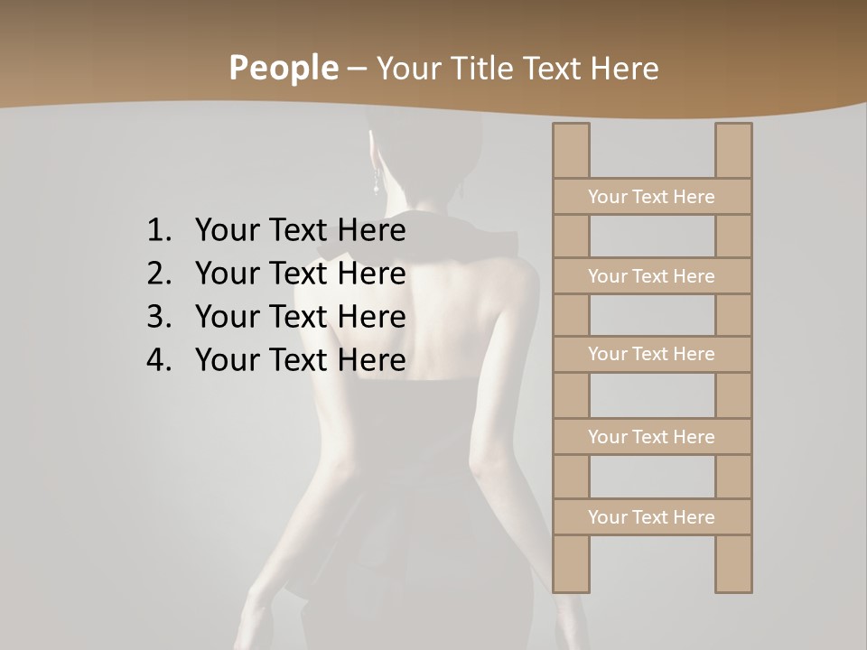 Dark People Nude PowerPoint Template