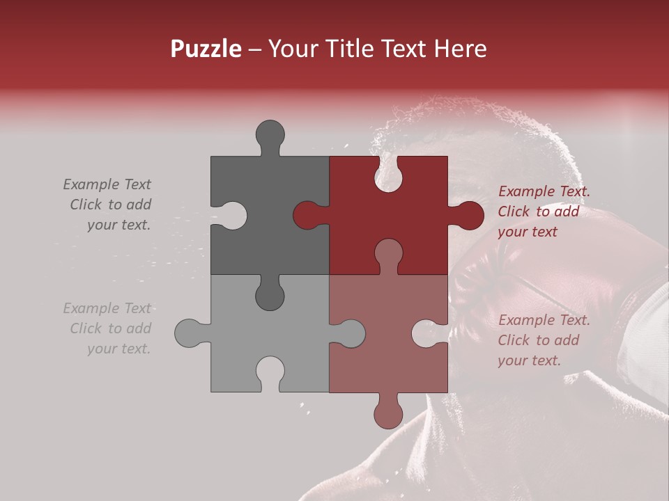 Sport Athletes Boxing PowerPoint Template