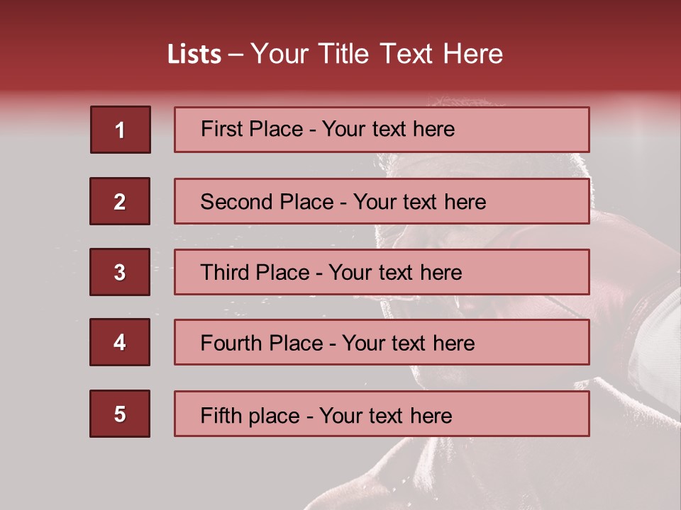 Sport Athletes Boxing PowerPoint Template