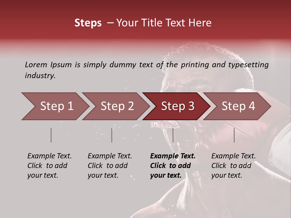 Sport Athletes Boxing PowerPoint Template