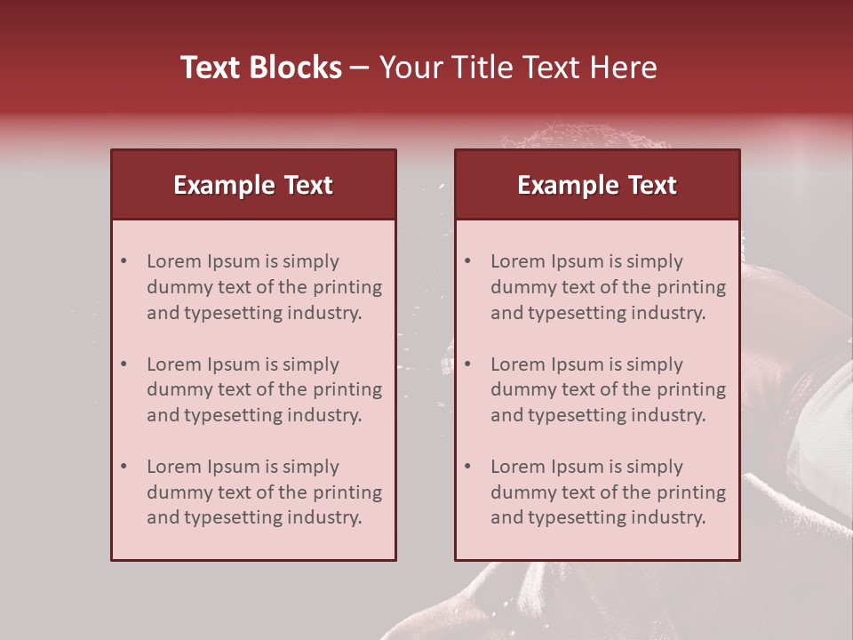 Sport Athletes Boxing PowerPoint Template