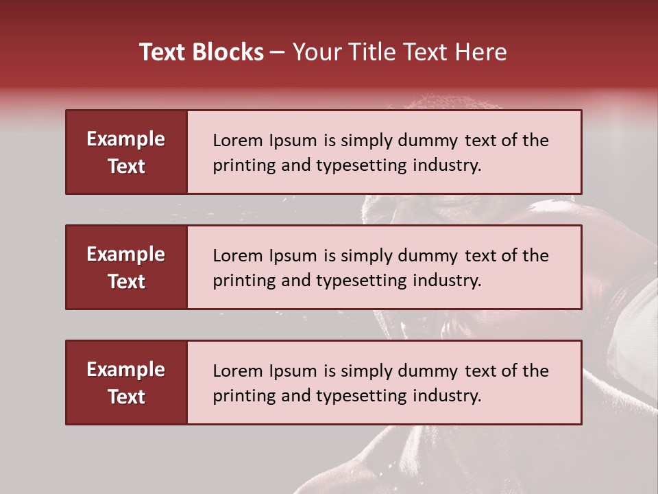 Sport Athletes Boxing PowerPoint Template