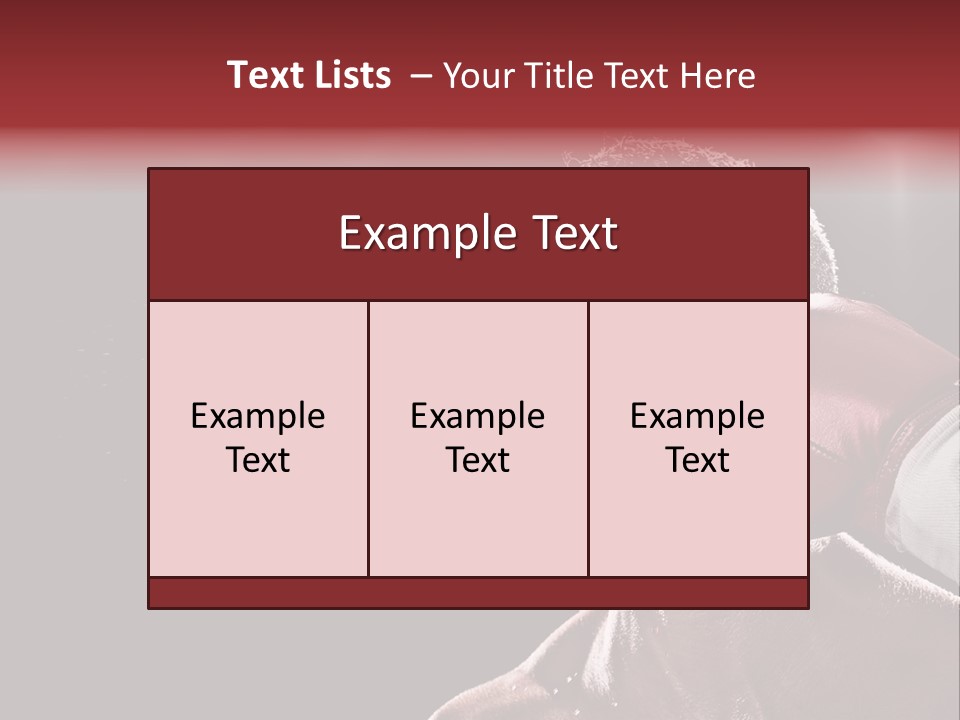 Sport Athletes Boxing PowerPoint Template