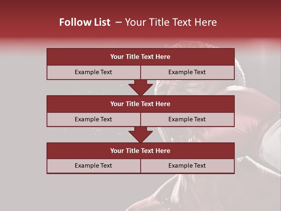 Sport Athletes Boxing PowerPoint Template