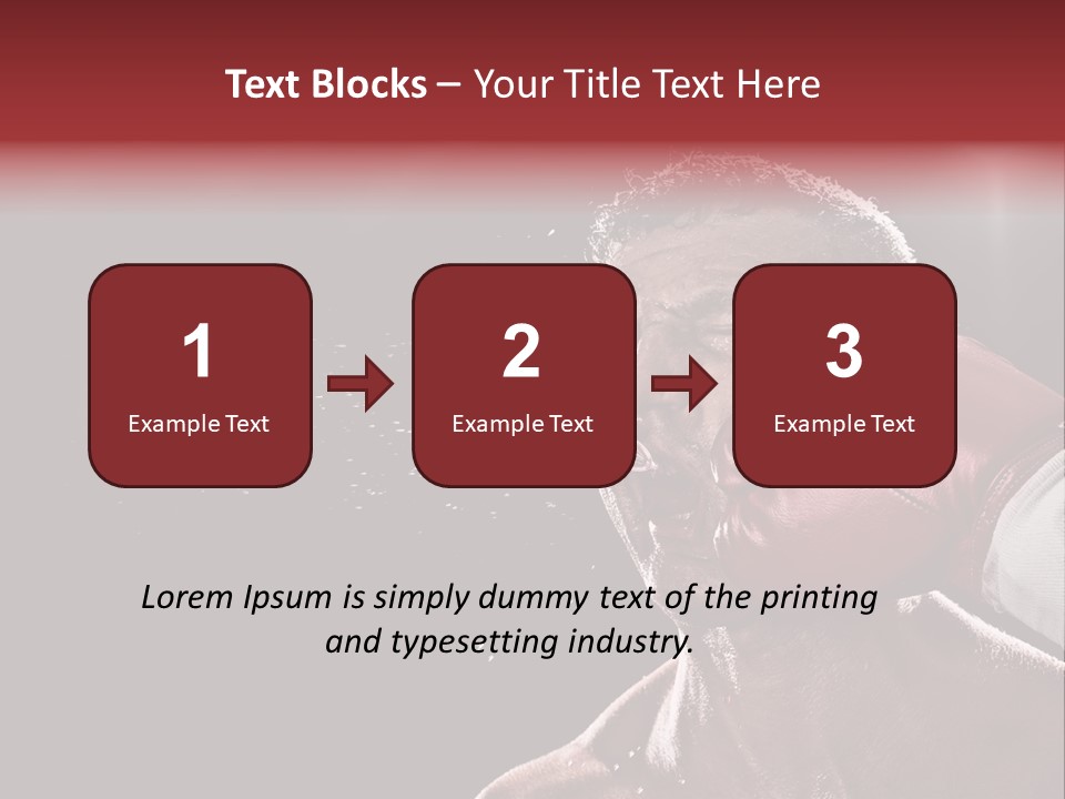 Sport Athletes Boxing PowerPoint Template