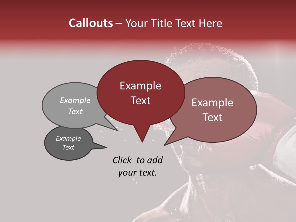 Sport Athletes Boxing PowerPoint Template