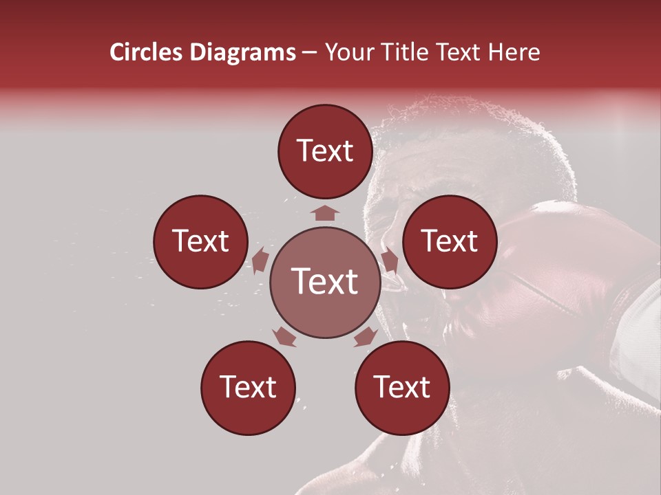 Sport Athletes Boxing PowerPoint Template