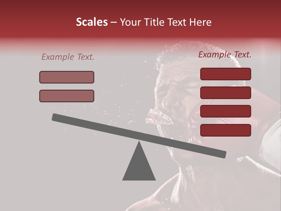 Sport Athletes Boxing PowerPoint Template