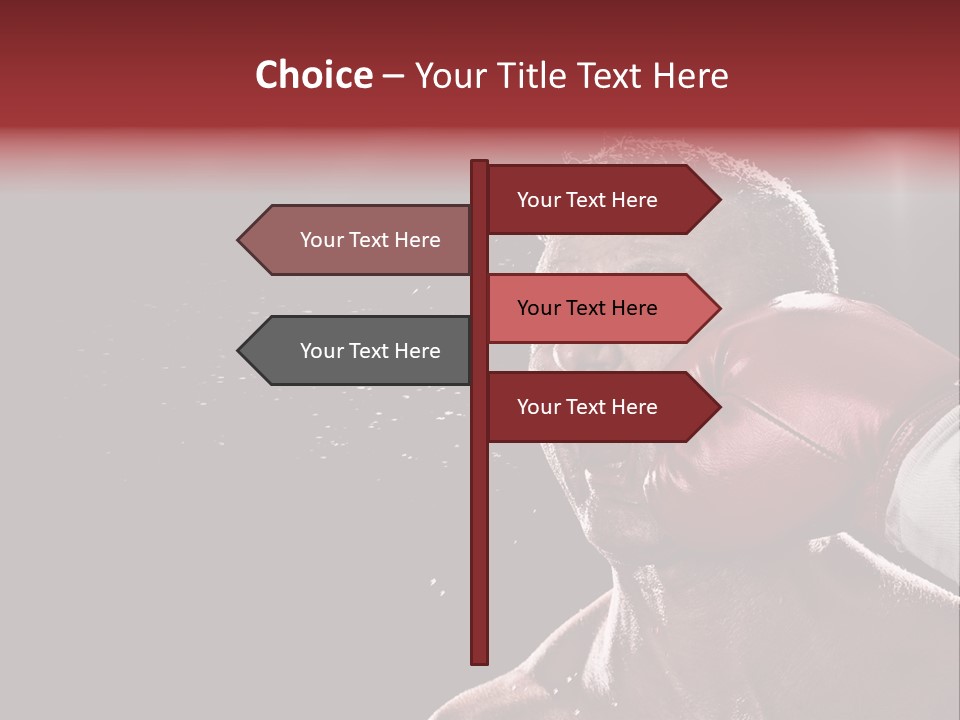 Sport Athletes Boxing PowerPoint Template