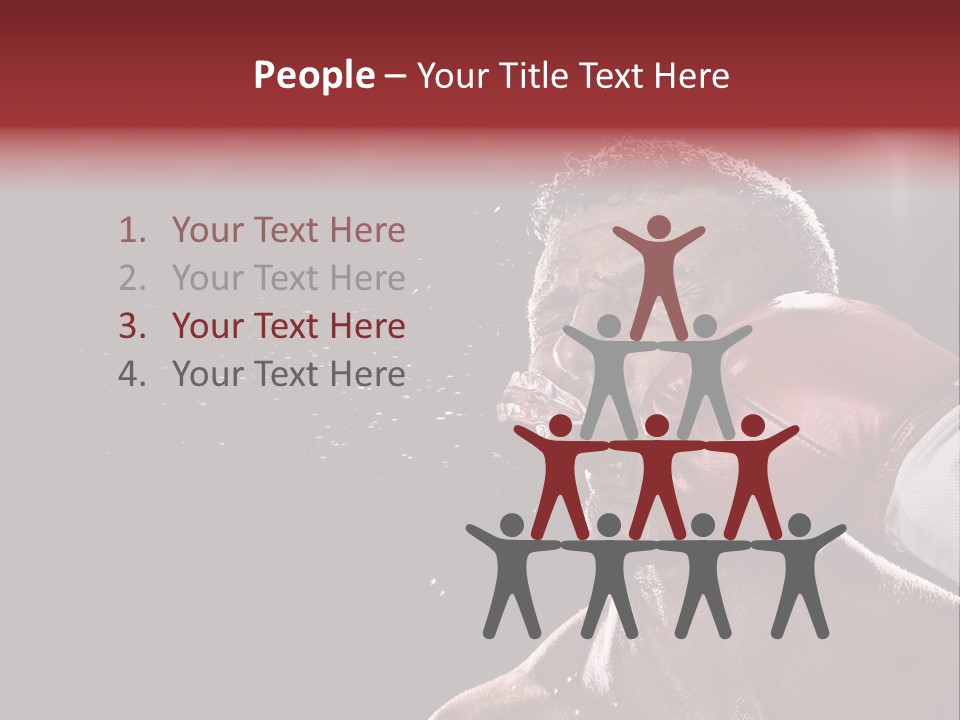 Sport Athletes Boxing PowerPoint Template