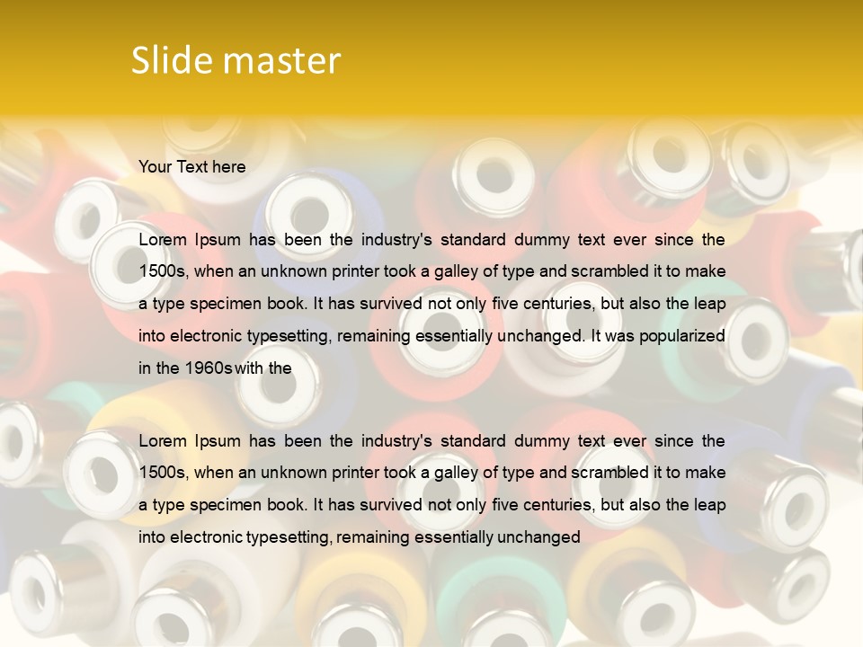 Macro Technology Signal PowerPoint Template