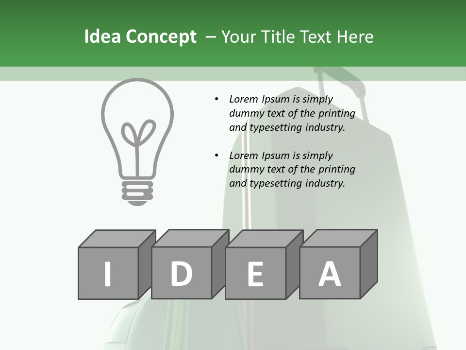 Bu Ine Room Chair PowerPoint Template