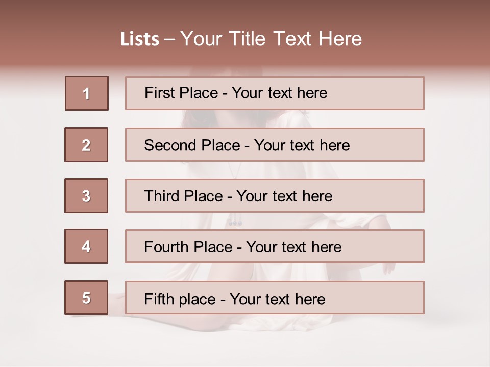 Attractive Fashion Female PowerPoint Template