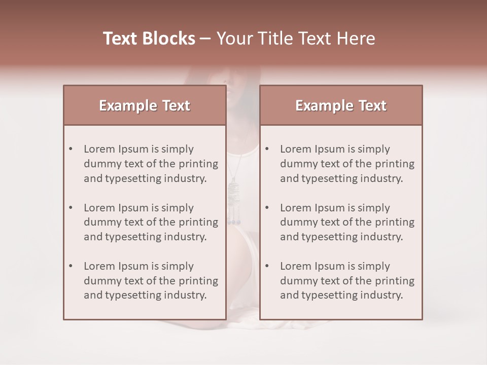 Attractive Fashion Female PowerPoint Template