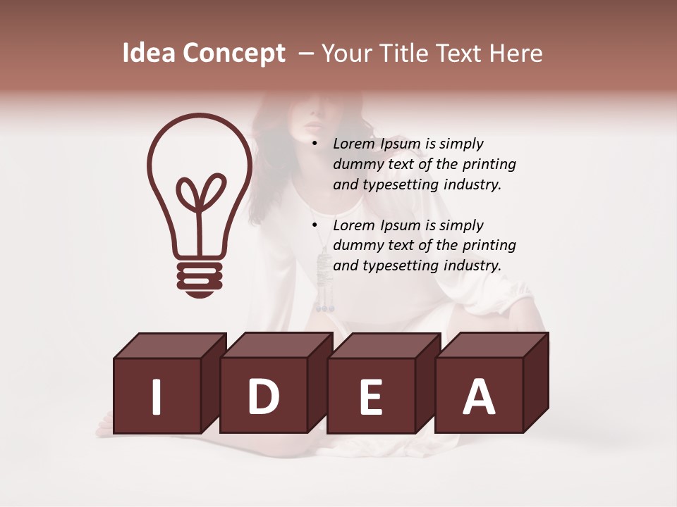 Attractive Fashion Female PowerPoint Template