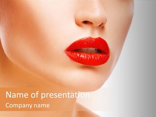 Woman Portrait Nature PowerPoint Template