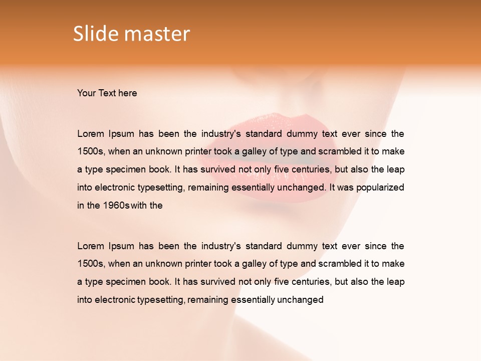 Woman Portrait Nature PowerPoint Template