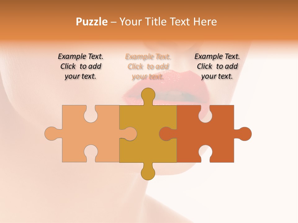 Woman Portrait Nature PowerPoint Template