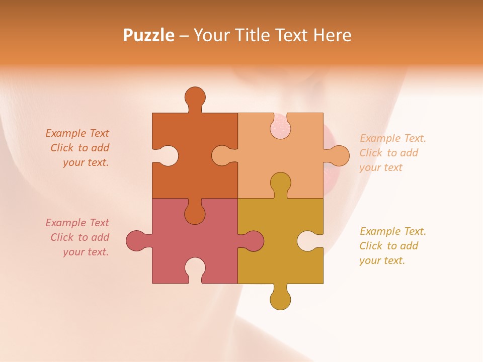 Woman Portrait Nature PowerPoint Template