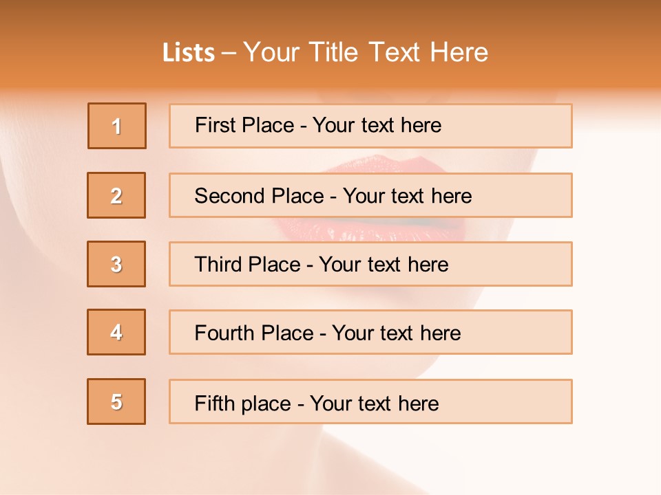 Woman Portrait Nature PowerPoint Template