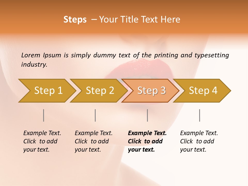 Woman Portrait Nature PowerPoint Template