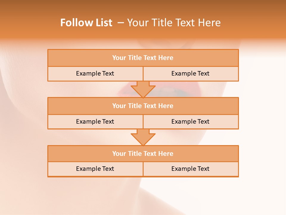 Woman Portrait Nature PowerPoint Template