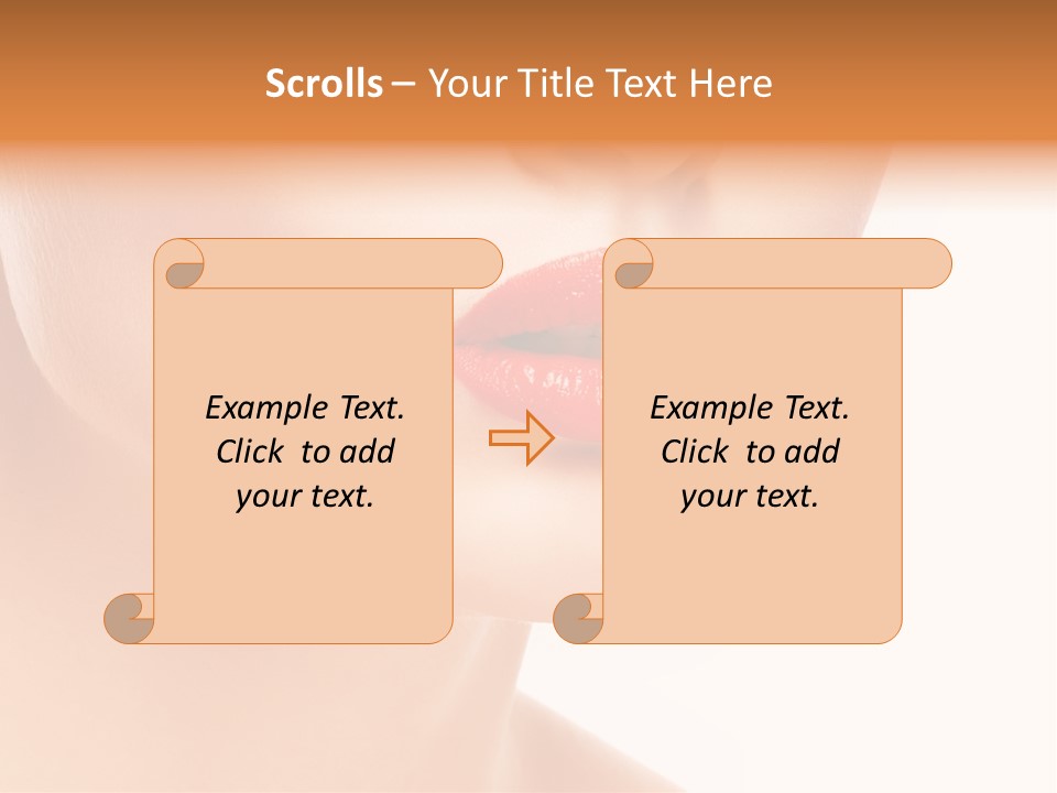 Woman Portrait Nature PowerPoint Template