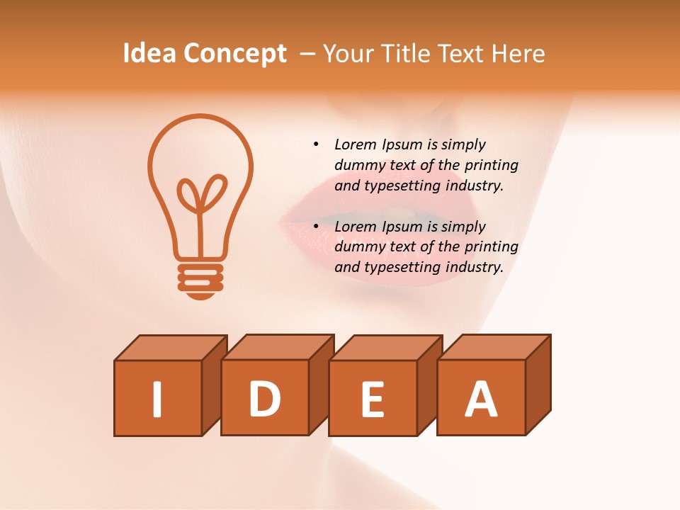 Woman Portrait Nature PowerPoint Template