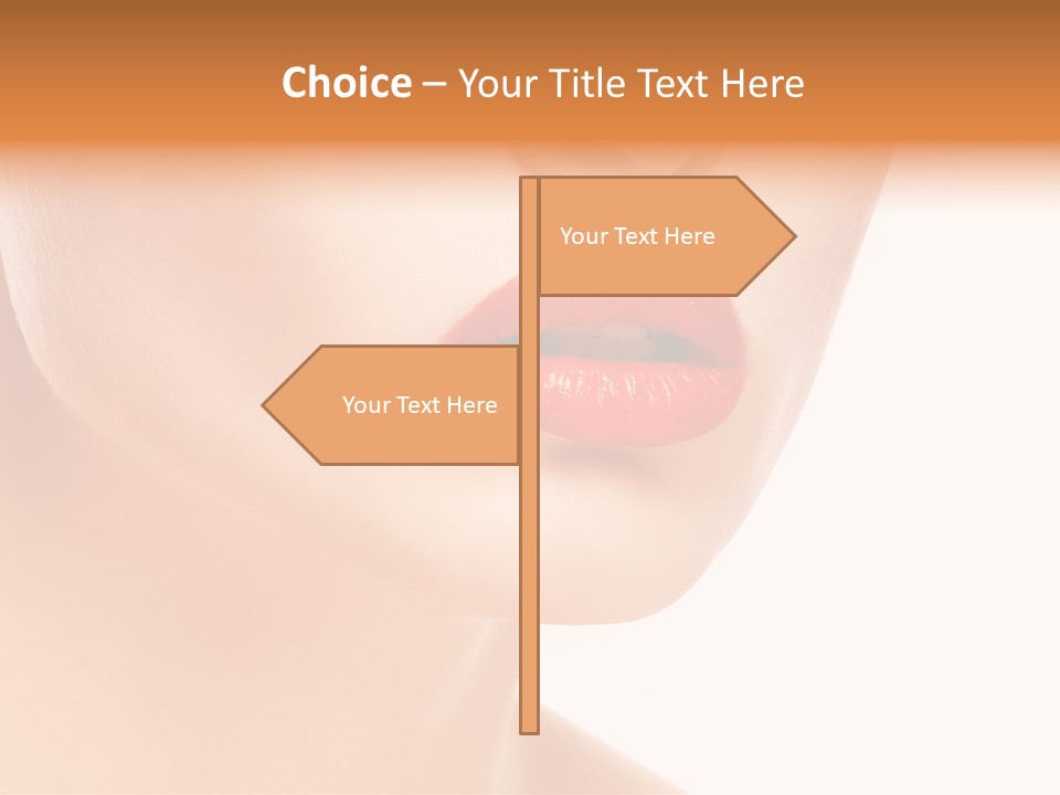 Woman Portrait Nature PowerPoint Template