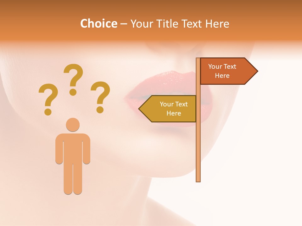 Woman Portrait Nature PowerPoint Template