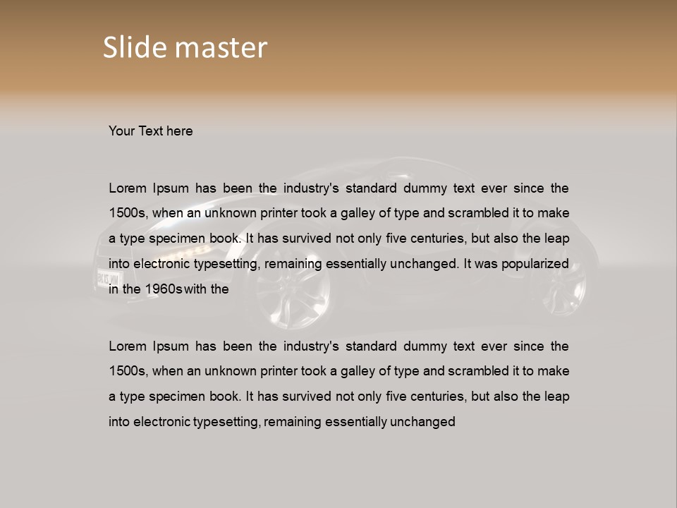 Isolated Sports Prototype PowerPoint Template